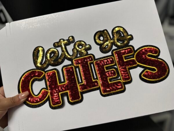 Let’s Go Chiefs Iron Patch